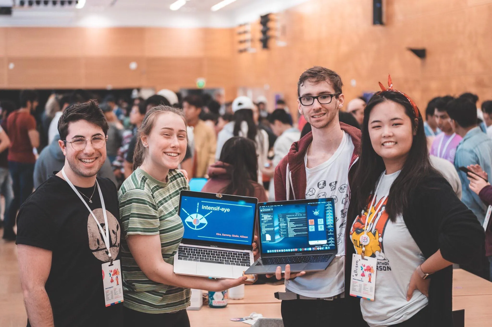 The Intensif-Eye team at DubHacks 2019