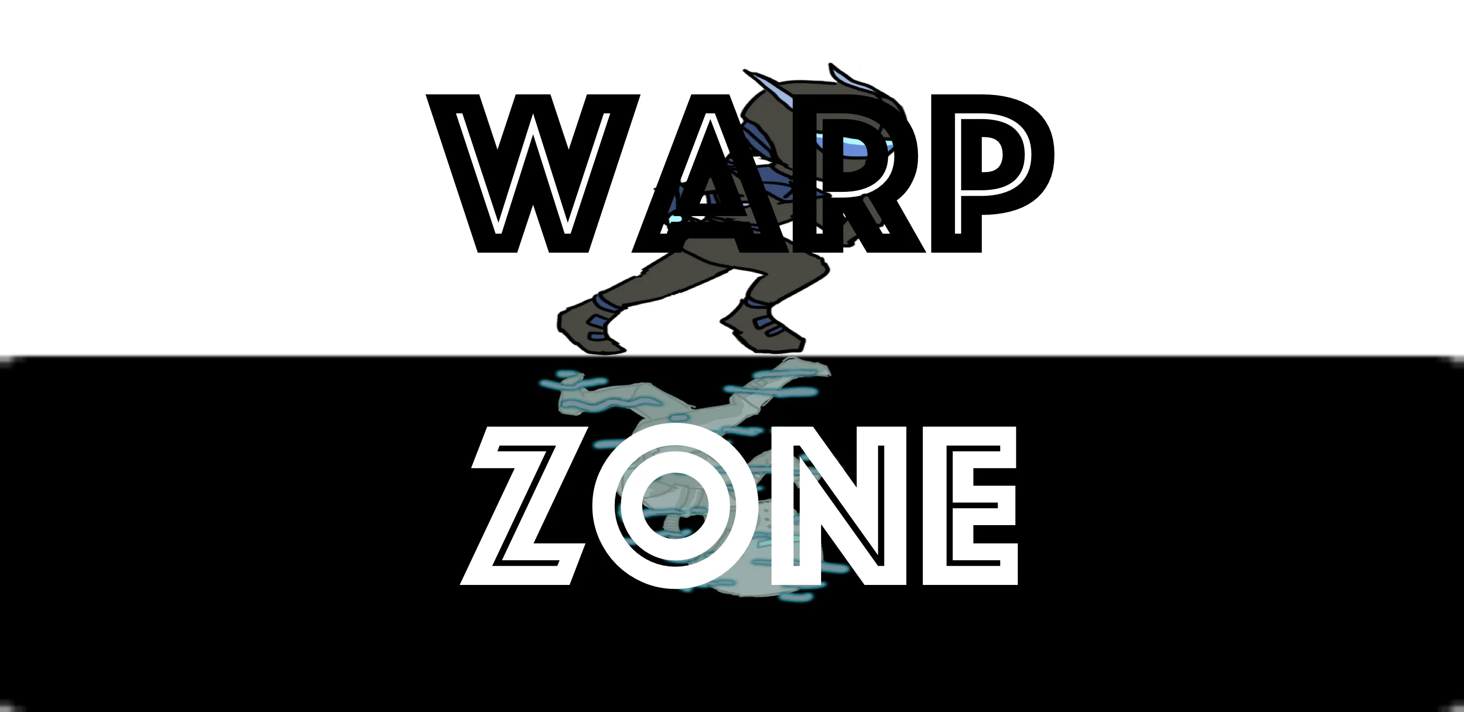 Warpzone gameplay — a runner warping across the screen edge